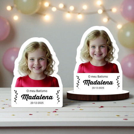 Lembrança Personalizada com Fotografia (a cores) - Laser Madeira