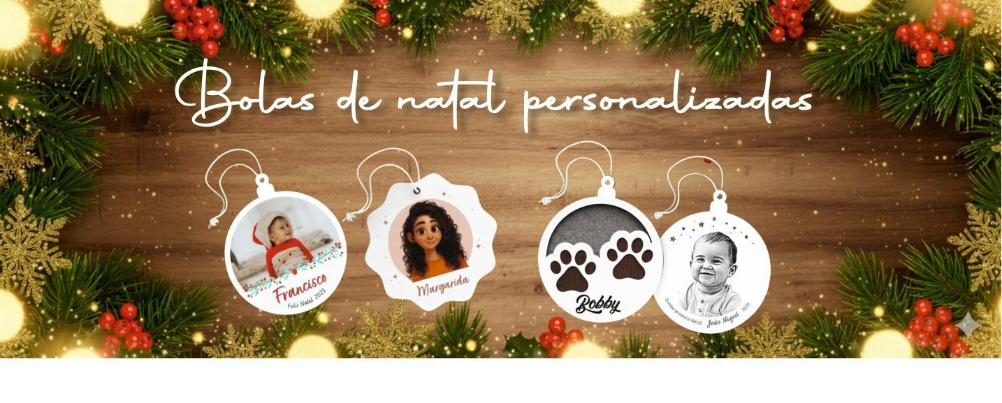 Bolas de Natal Personalizadas com Foto: Guia 2025 - Laser Madeira