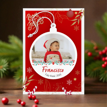Bola de Natal Personalizada com Fotografia (a Cores)-03