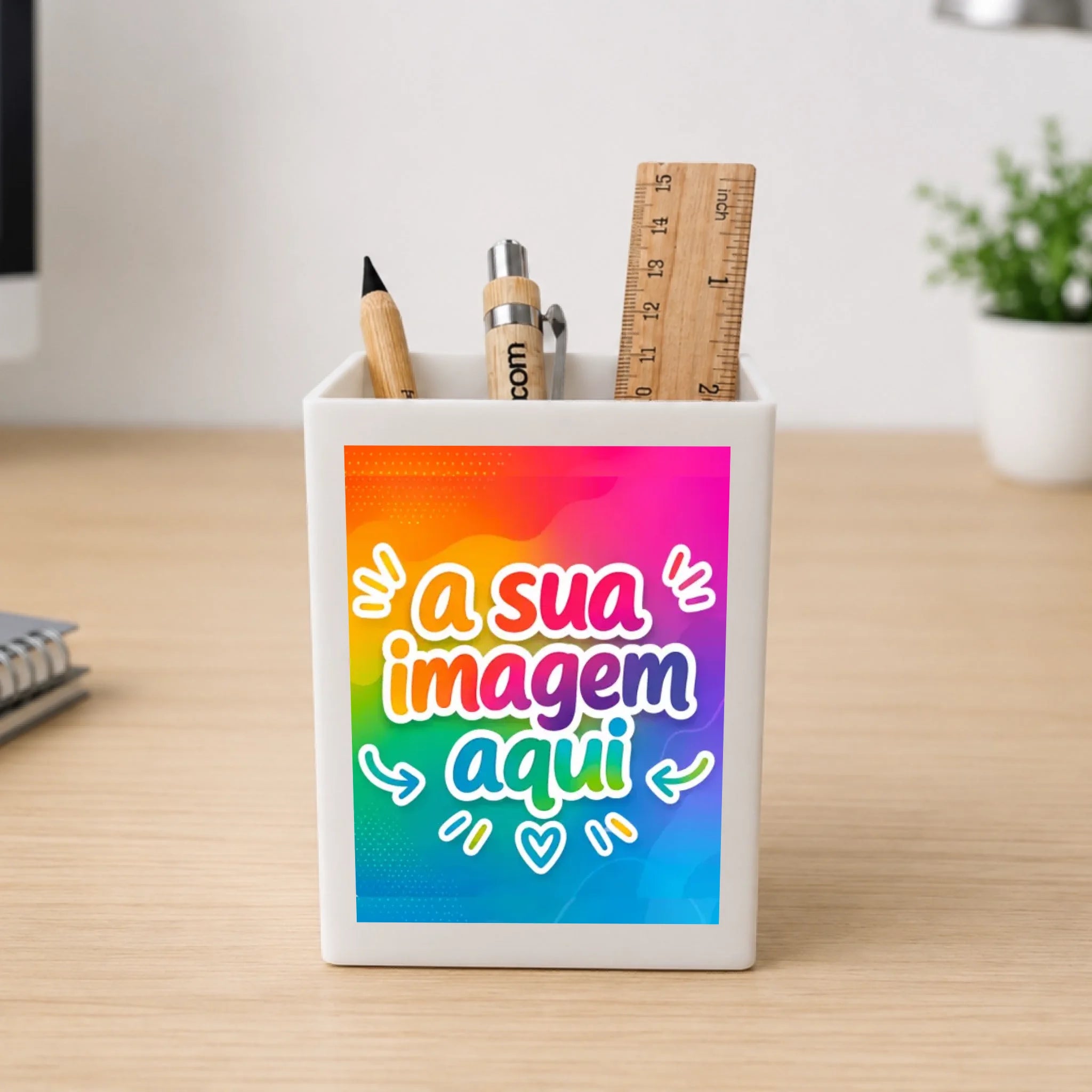 Mockup porta lápis pequeno