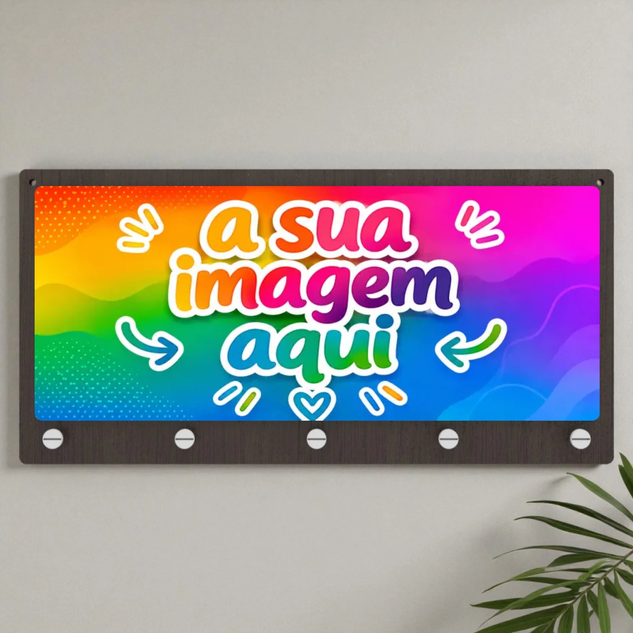 Placa Porta-Chaves - wengue