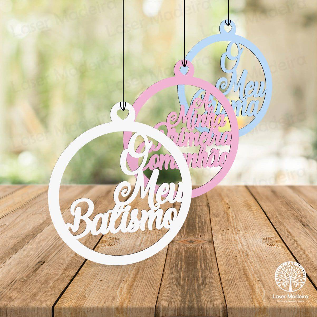 Aro - Batismo, Primeira Comunhão & Crisma - Laser Madeira