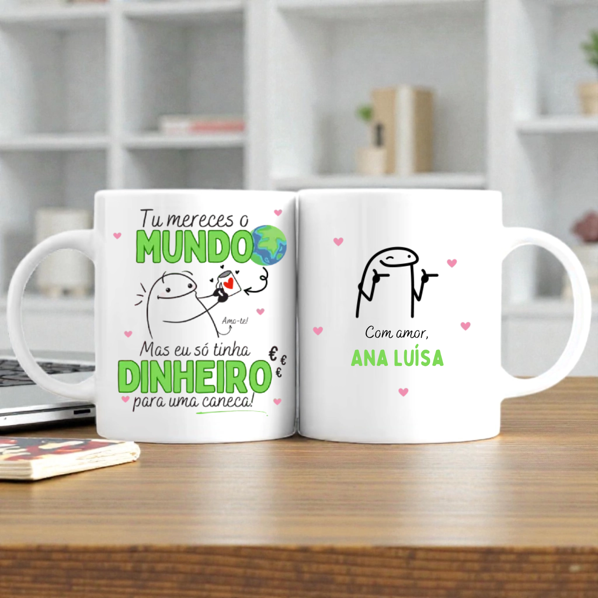 Caneca Dia do Pai Personalizadas com Desenhos (vários modelos disponíveis) - Laser Madeira