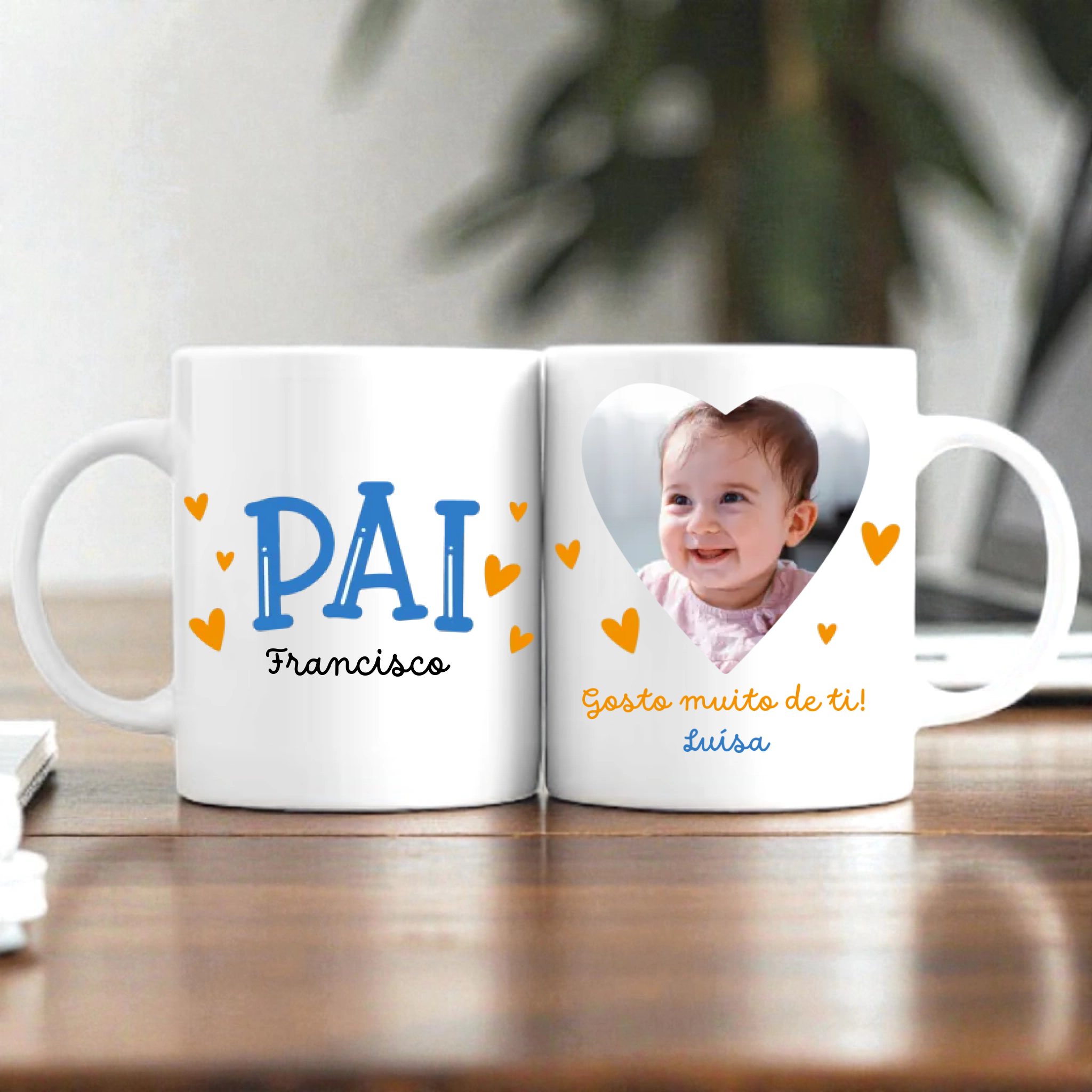 Caneca Dia do Pai Personalizadas com Fotografia (vários modelos disponíveis) - Laser Madeira