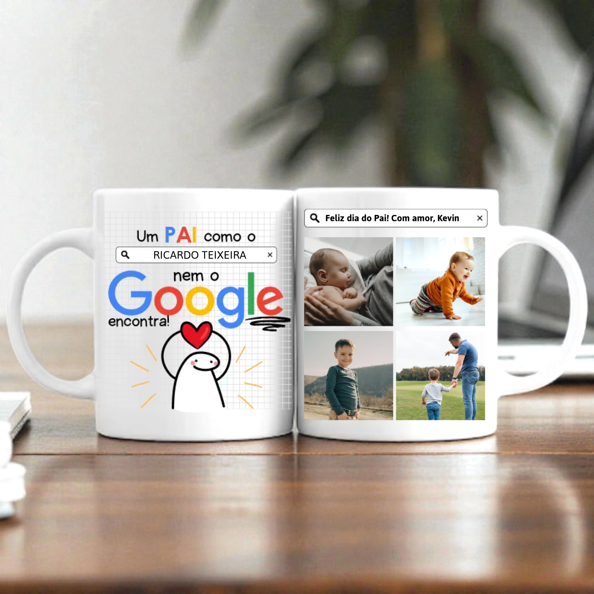 Caneca Dia do Pai Personalizadas com Fotografia (vários modelos disponíveis) - Laser Madeira