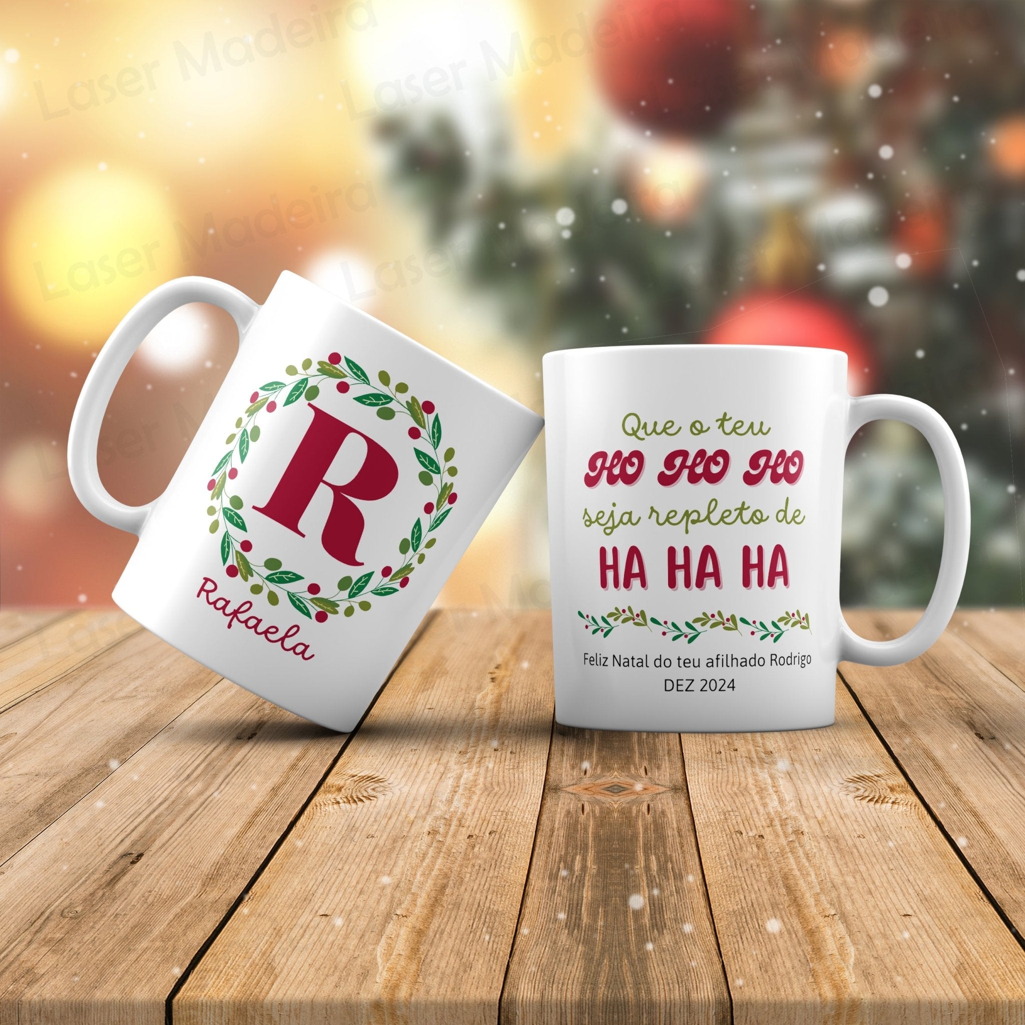 Caneca com Nome para Natal