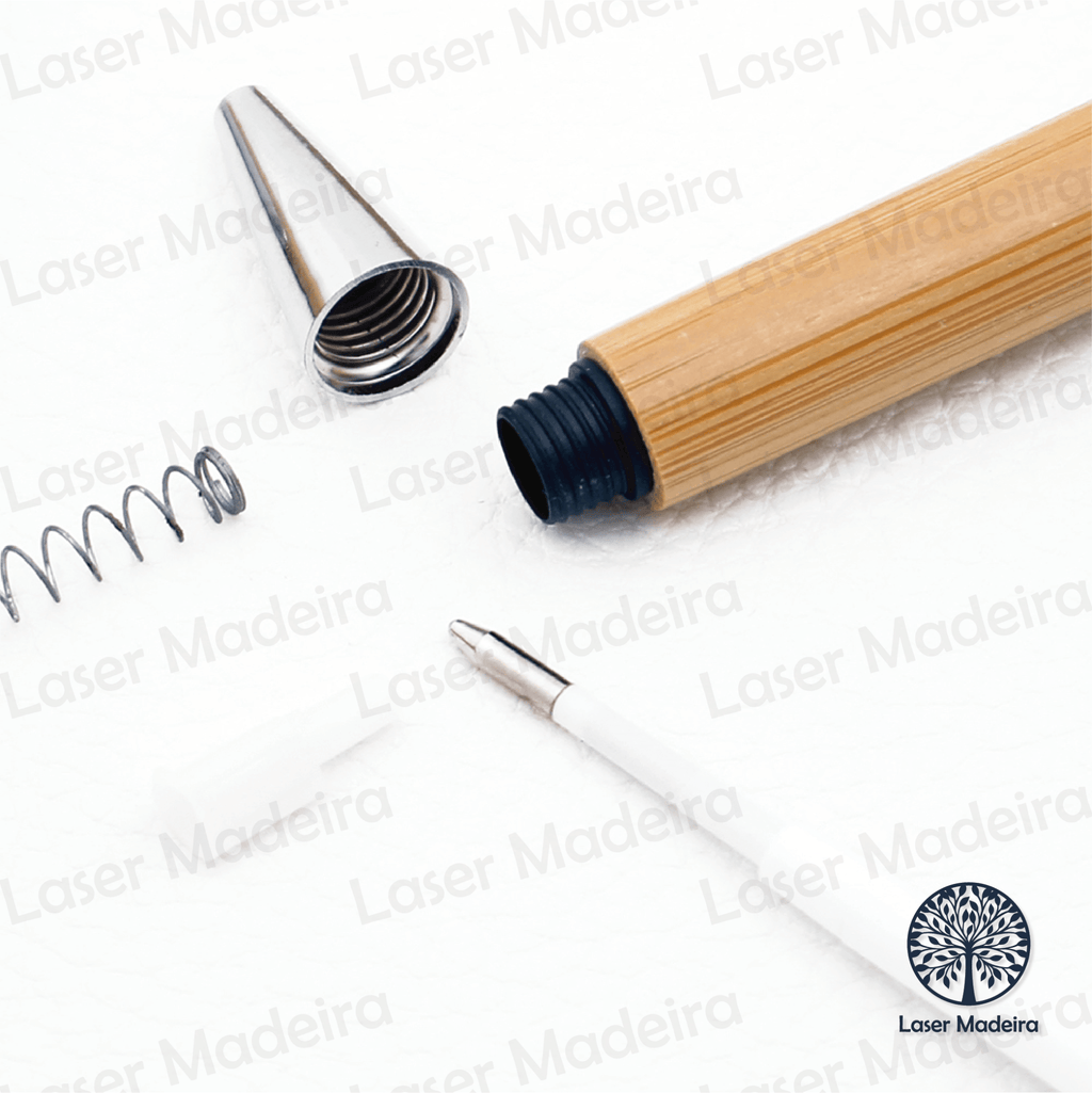 Caneta em Bambu sem personalização [REVENDA] - Laser Madeira