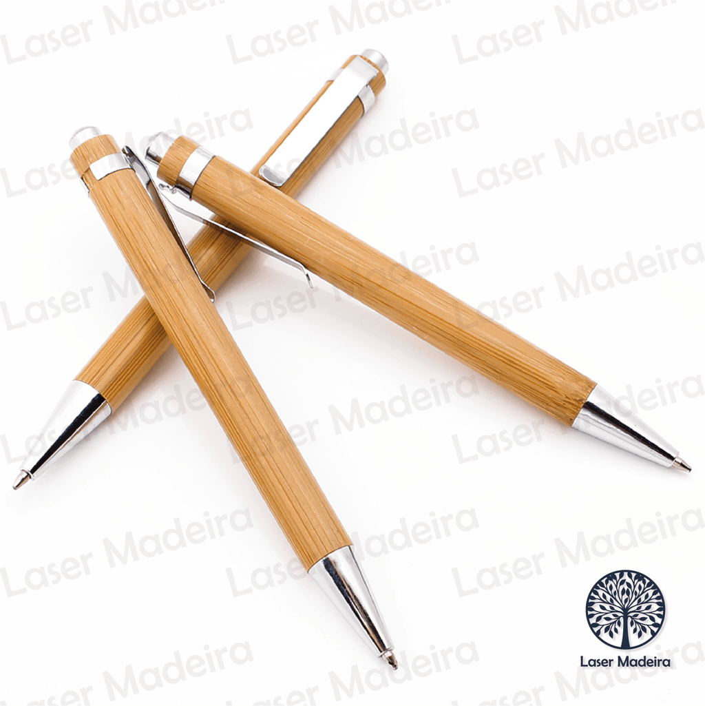 Caneta em Bambu sem personalização [REVENDA] - Laser Madeira