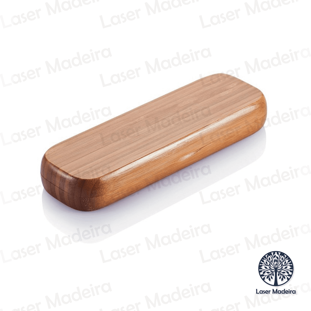 Estojo com Caneta em Bambu sem personalização [REVENDA] - Laser Madeira