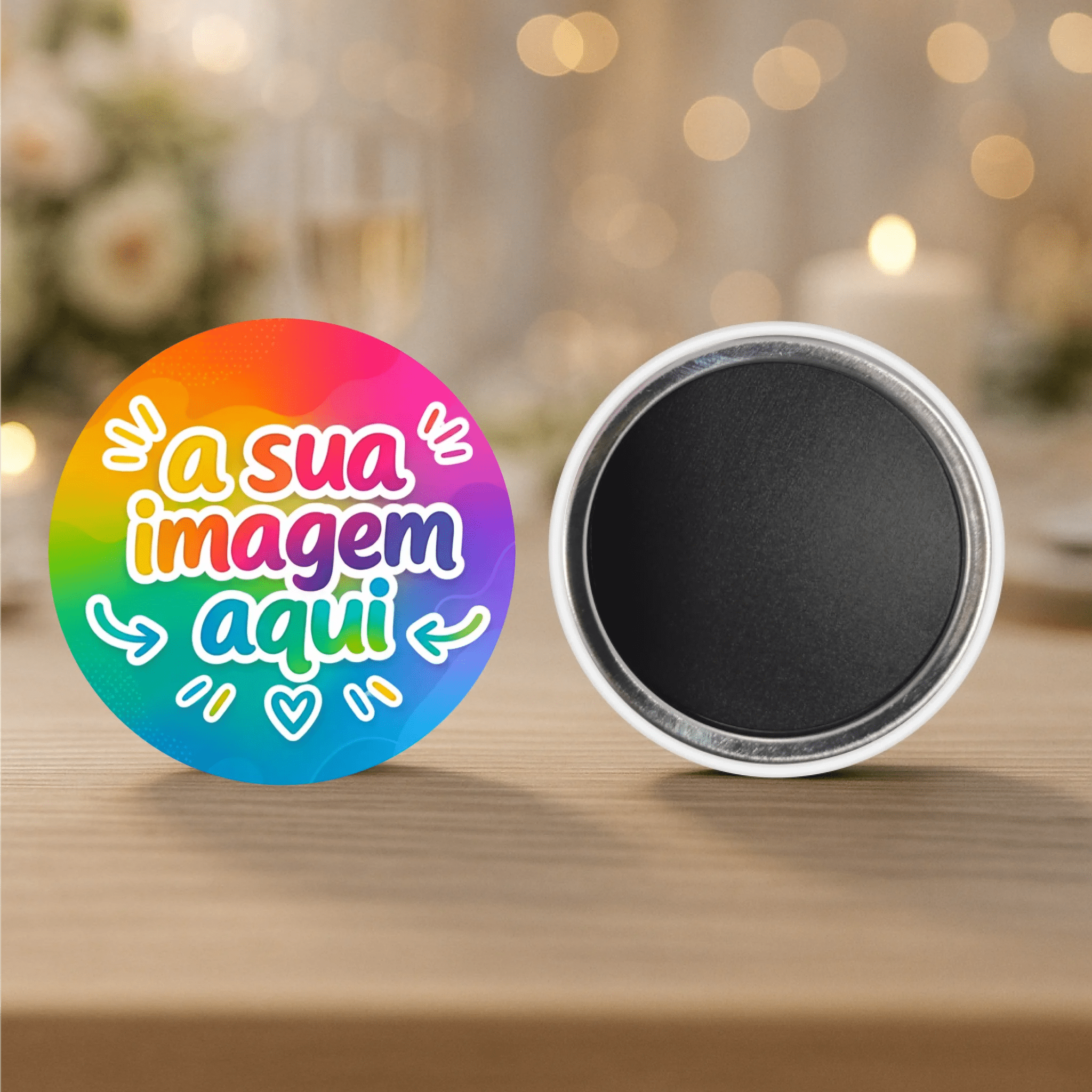 Lembrança Personalizada com a Sua Imagem – Íman, Descapsulador (Abre-Caricas) ou Espelho - Laser Madeira