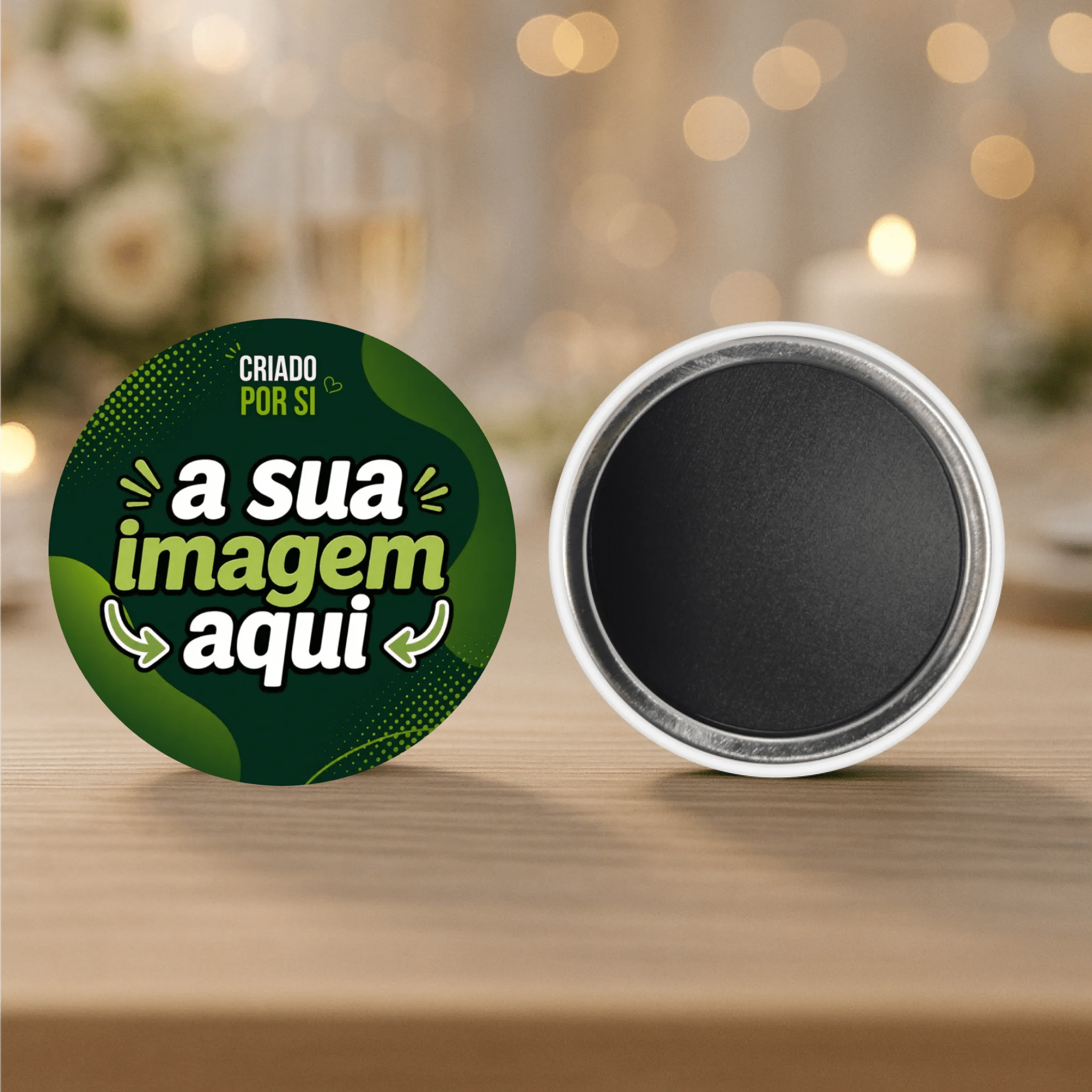 Lembrança Personalizada com a Sua Imagem – Íman, Descapsulador (Abre-Caricas) ou Espelho - Laser Madeira