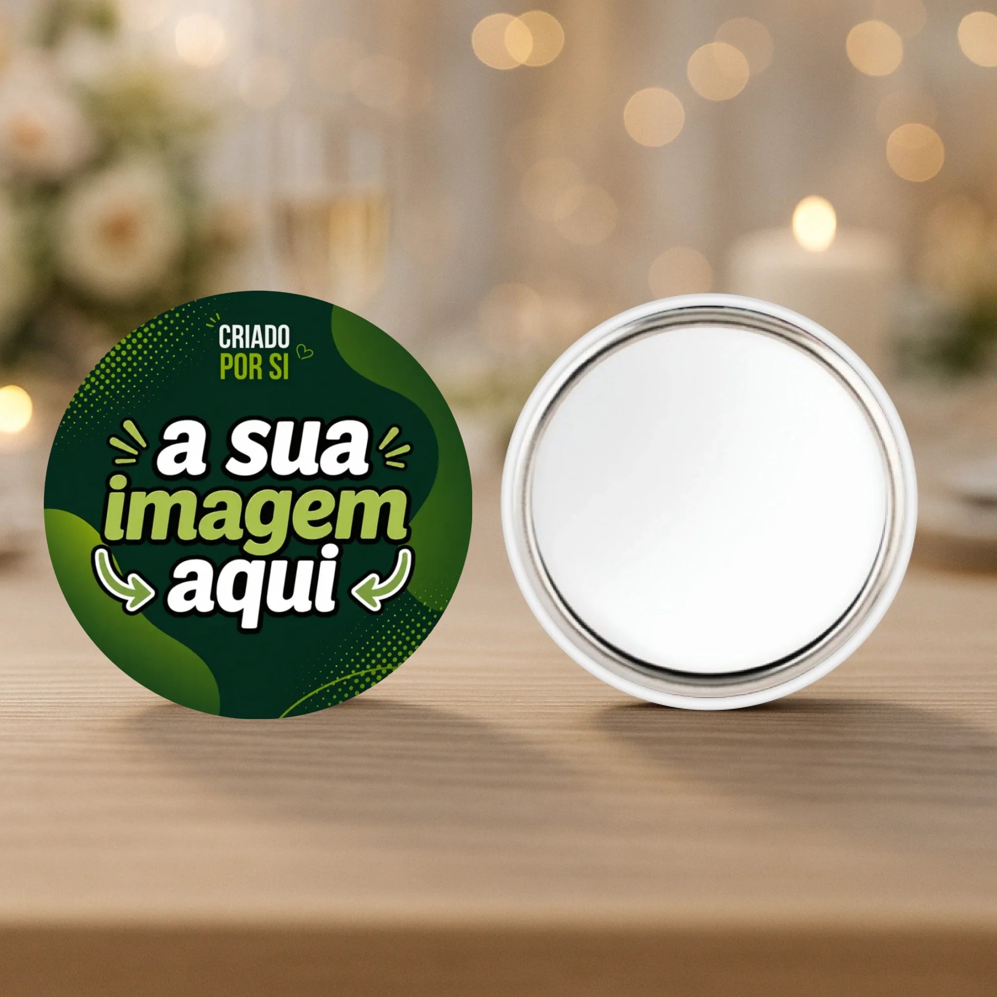 Lembrança Personalizada com a Sua Imagem – Íman, Descapsulador (Abre-Caricas) ou Espelho - Laser Madeira