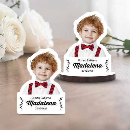 Lembrança Personalizada com Fotografia (a cores) - Laser Madeira
