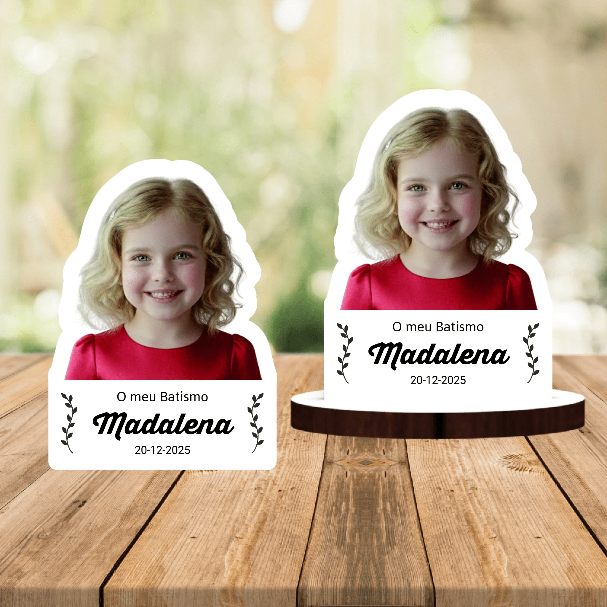 Lembrança Personalizada com Fotografia (a cores) - Laser Madeira