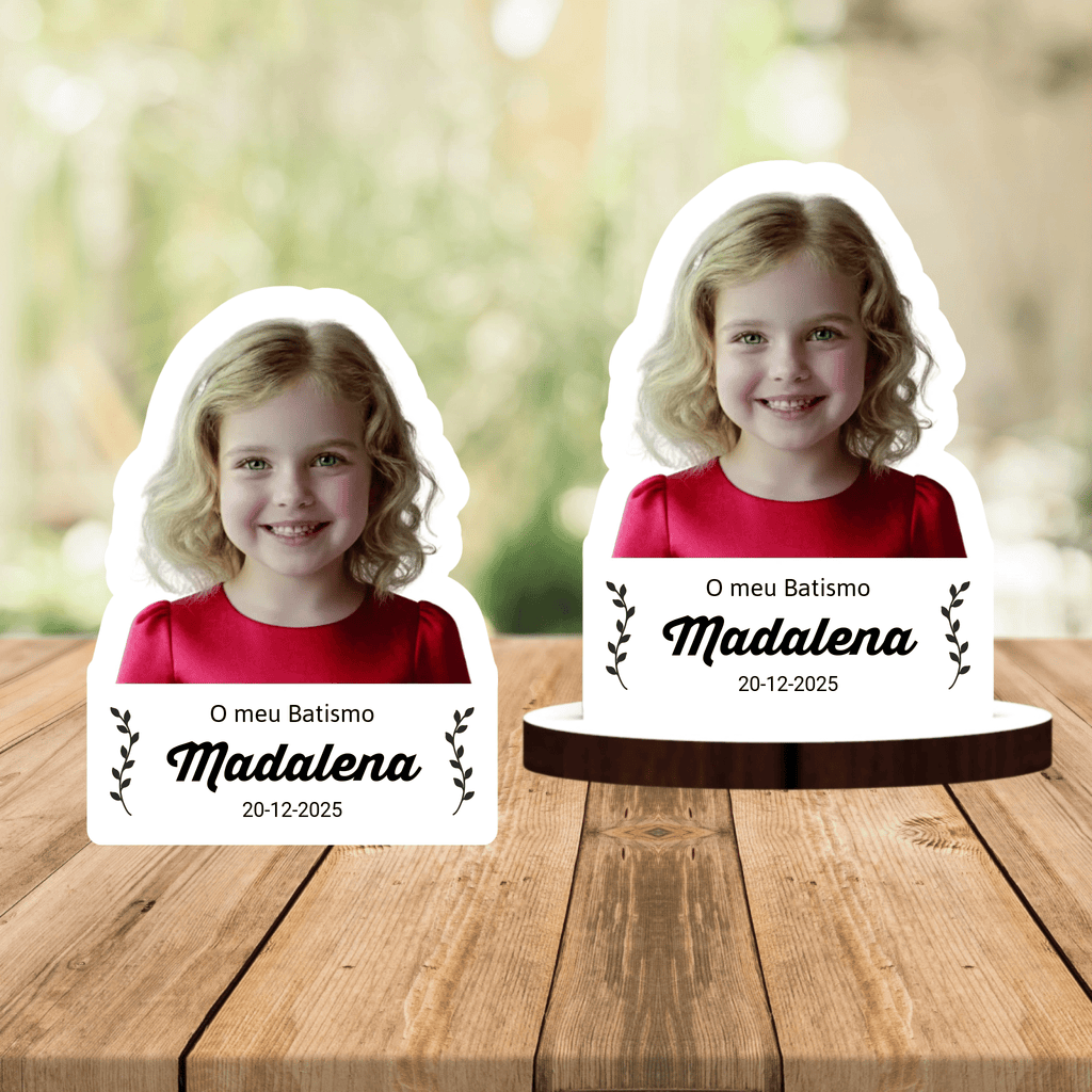 Lembrança Personalizada com Fotografia (a cores) - Laser Madeira