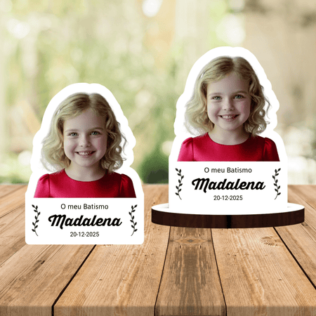 Lembrança Personalizada com Fotografia (a cores) - Laser Madeira