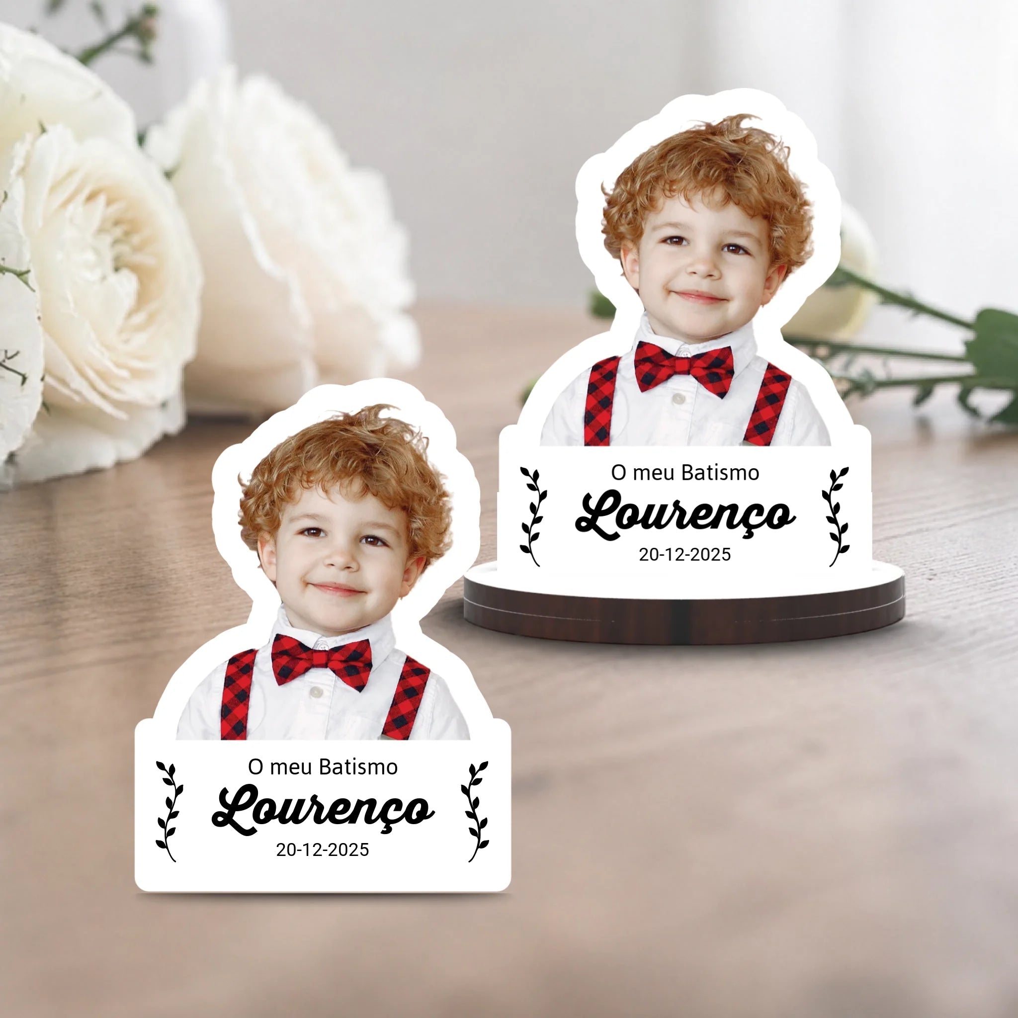 Lembrança Personalizada com Fotografia (a cores) - Laser Madeira