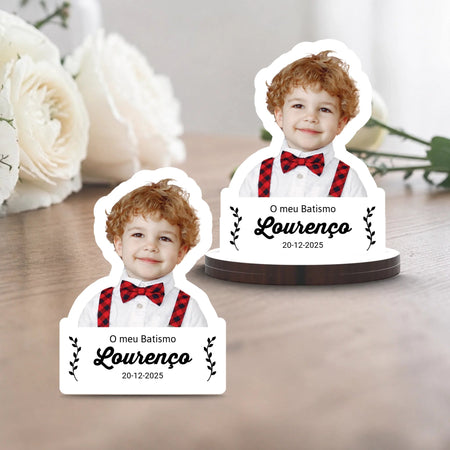 Lembrança Personalizada com Fotografia (a cores) - Laser Madeira