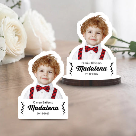 Lembrança Personalizada com Fotografia (a cores) - Laser Madeira