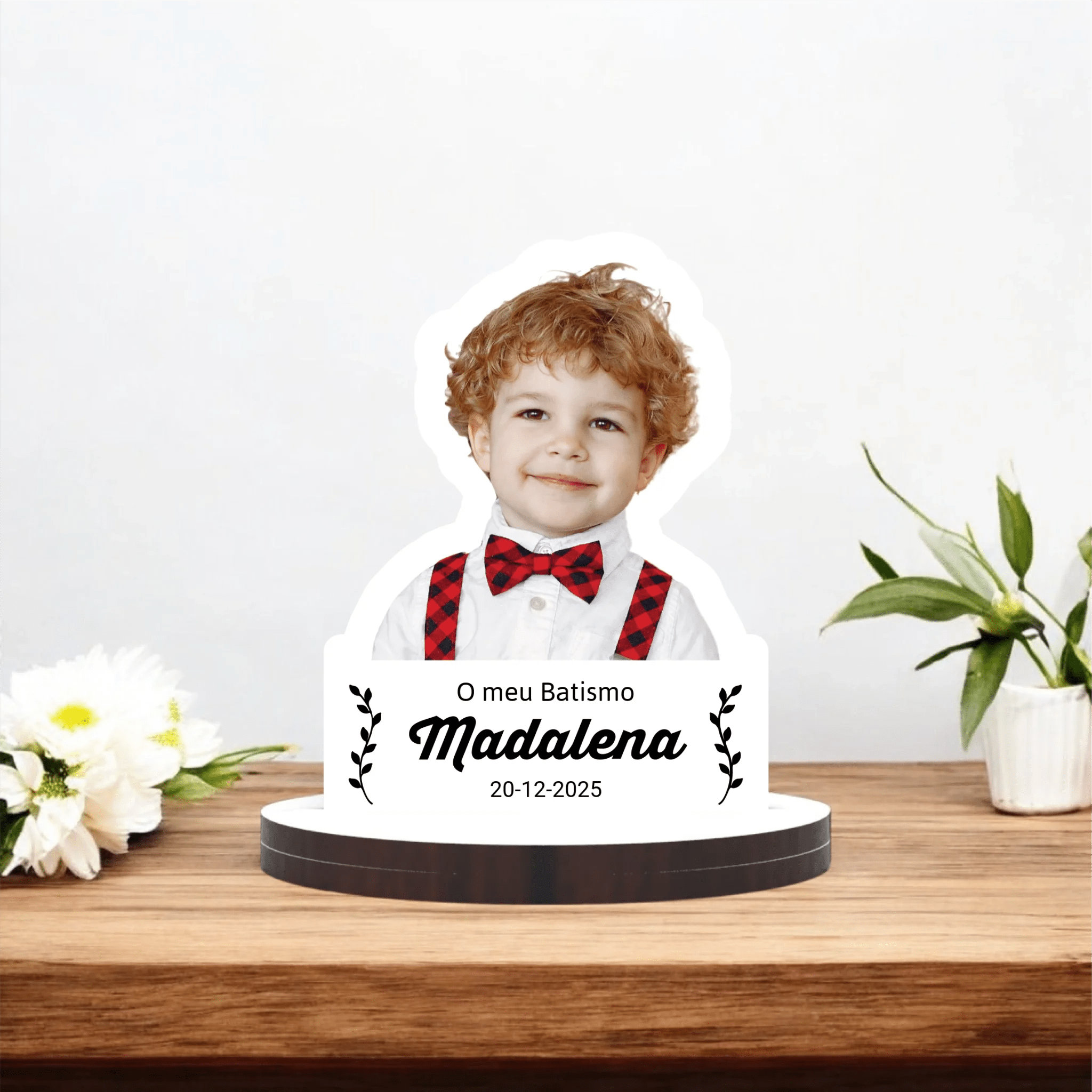Lembrança Personalizada com Fotografia (a cores) - Laser Madeira