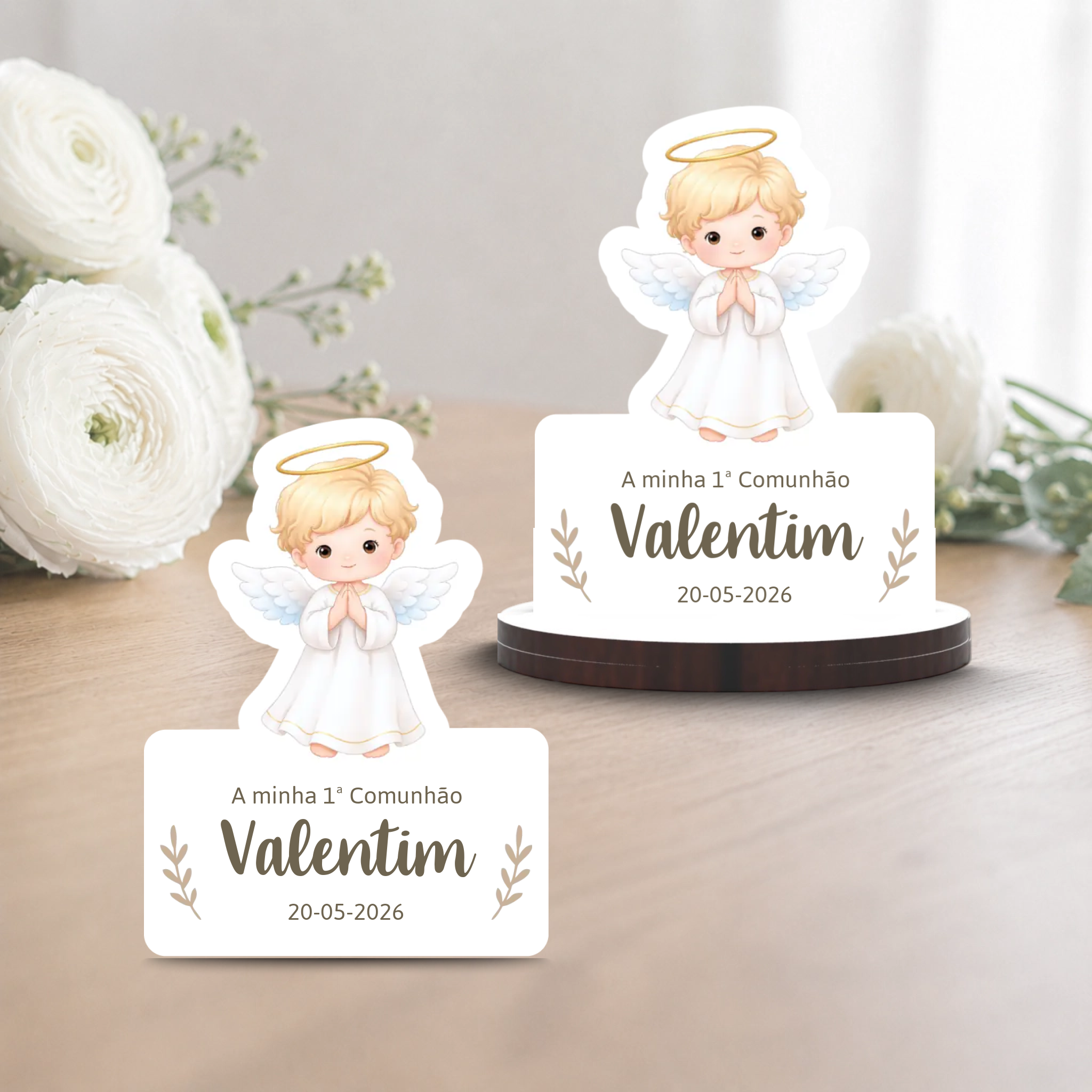Lembrança Personalizada Comunhão (vários modelos) - Laser Madeira