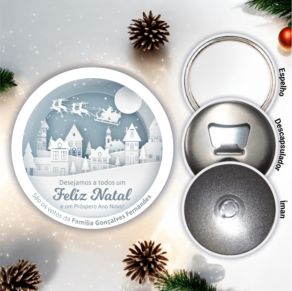 Lembrança Personalizada de Natal - Cidade de Natal - Laser Madeira