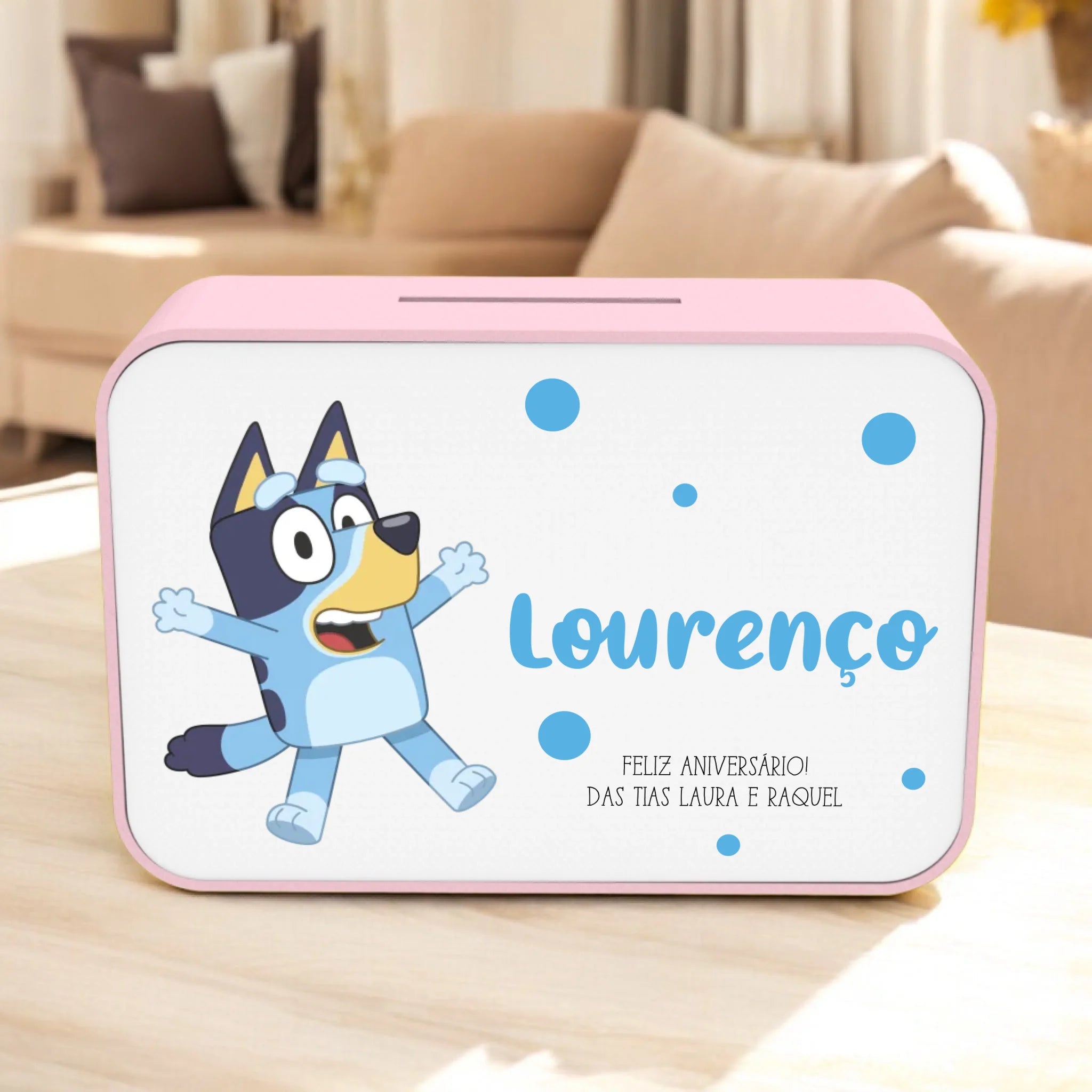 Mealheiro Retangular Personalizado - Desenho Animado - Laser Madeira