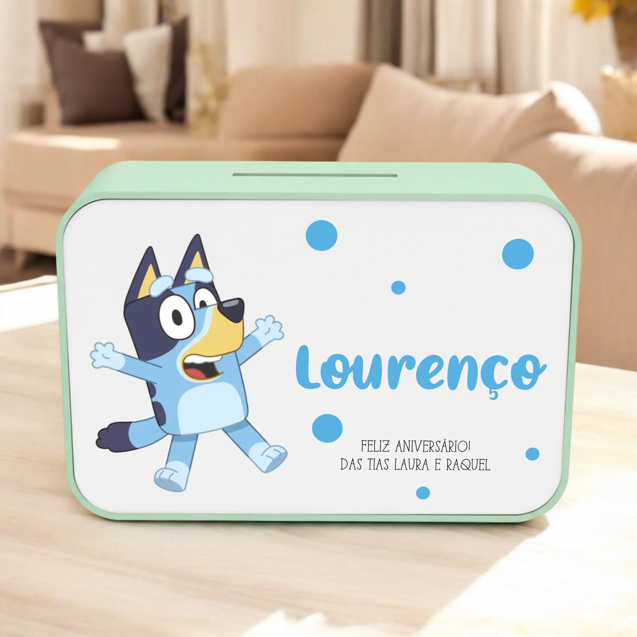 Mealheiro Retangular Personalizado - Desenho Animado - Laser Madeira