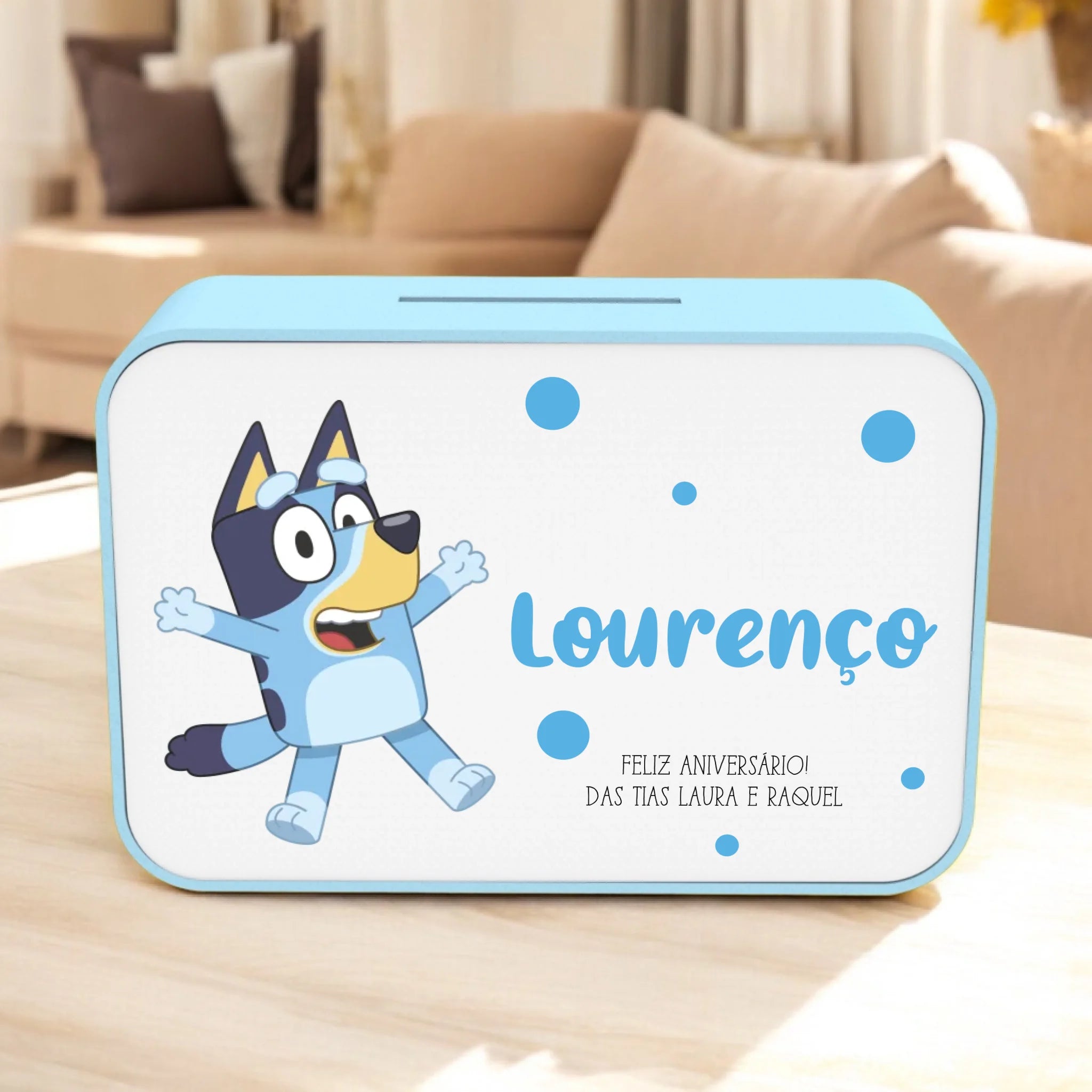 Mealheiro Retangular Personalizado - Desenho Animado - Laser Madeira