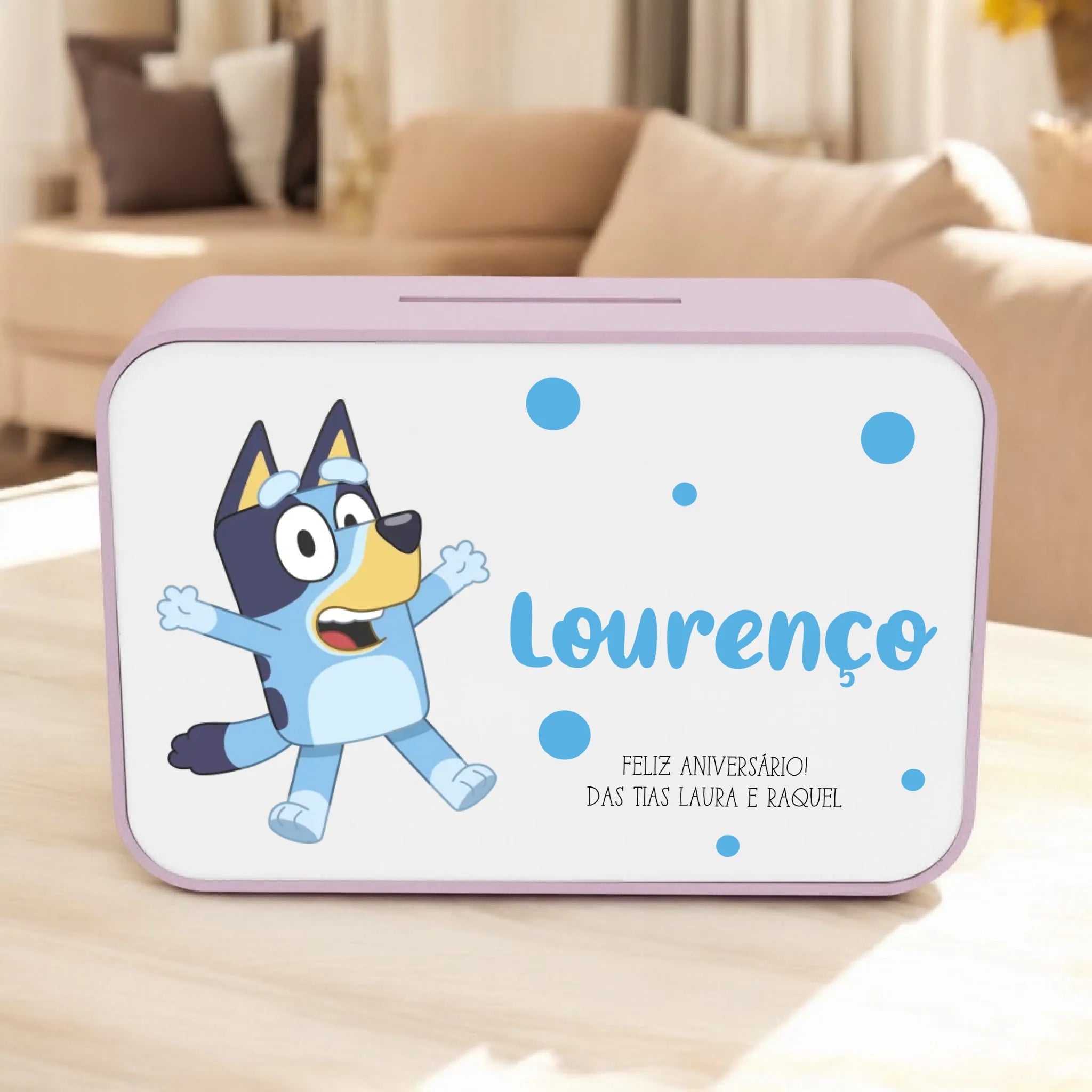 Mealheiro Retangular Personalizado - Desenho Animado - Laser Madeira