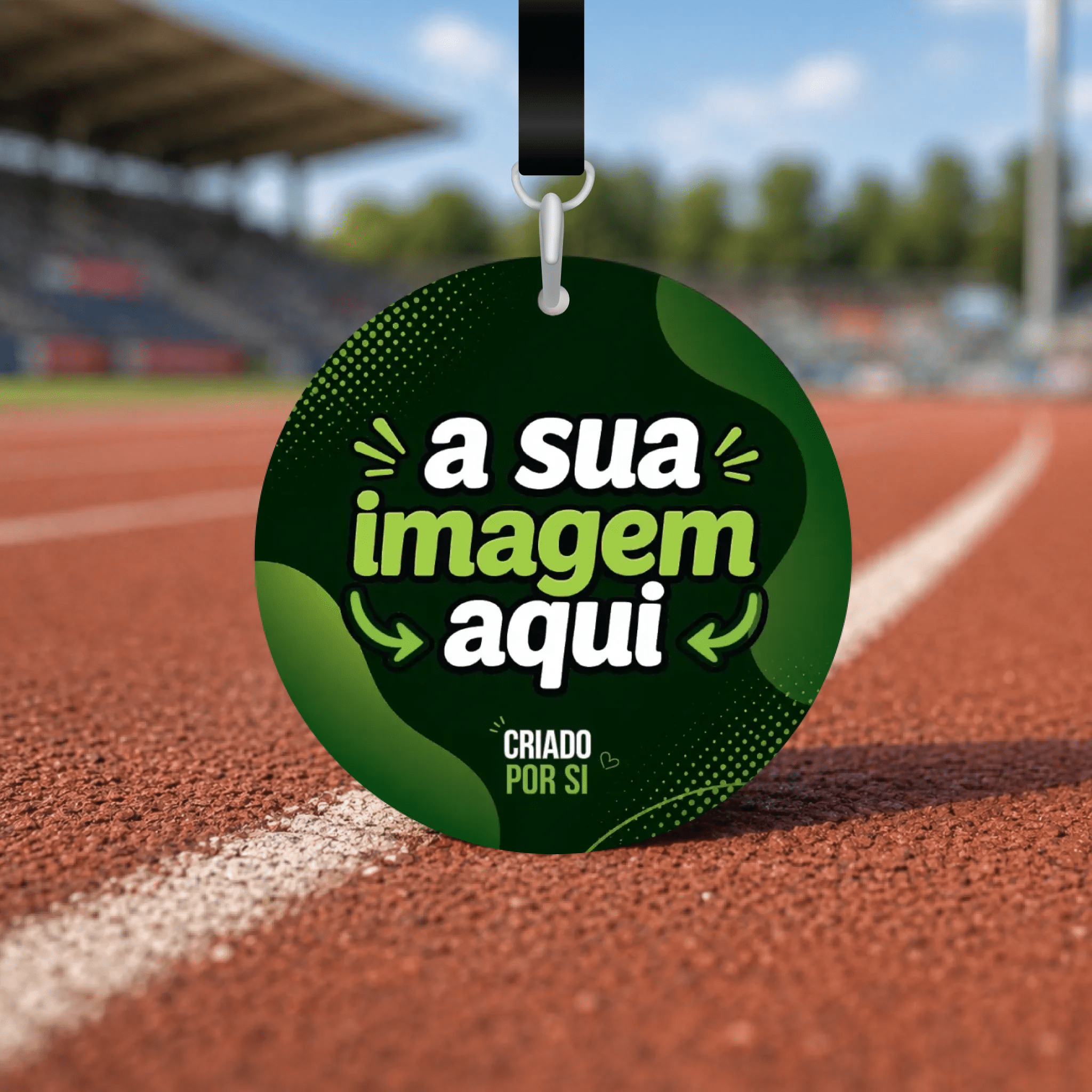 Medalha Personalizada com a Sua Imagem | Pré-visualização em Tempo Real | Circular ou Retangular - Laser Madeira