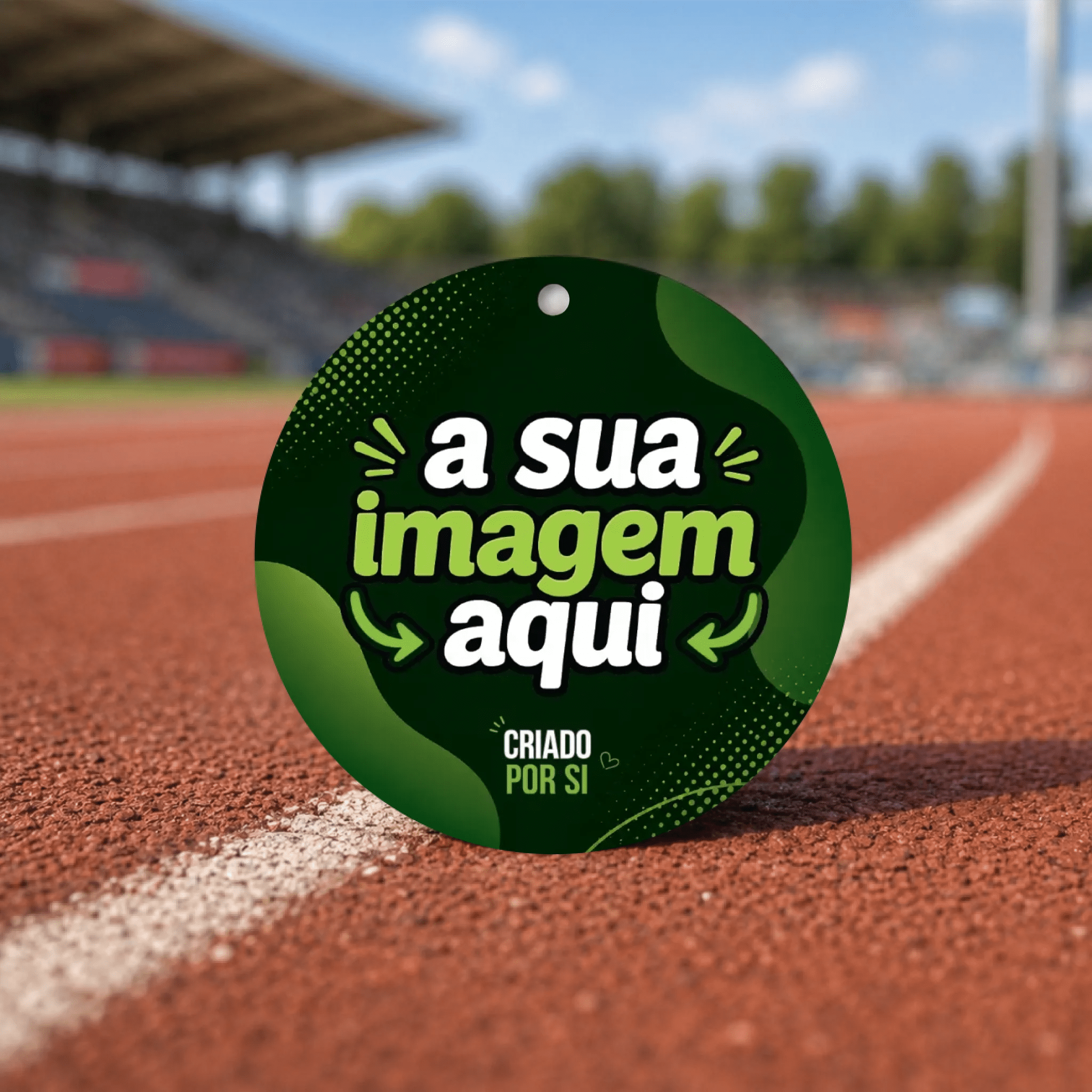 Medalha Personalizada com a Sua Imagem | Pré-visualização em Tempo Real | Circular ou Retangular - Laser Madeira