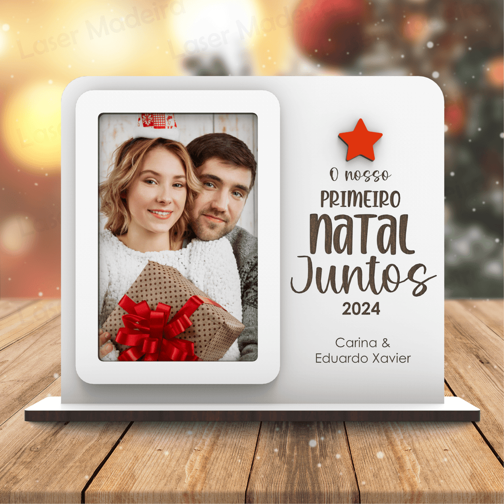 Moldura com Bola de Natal