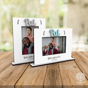 Father's Day frame with applique | Laser Madeira