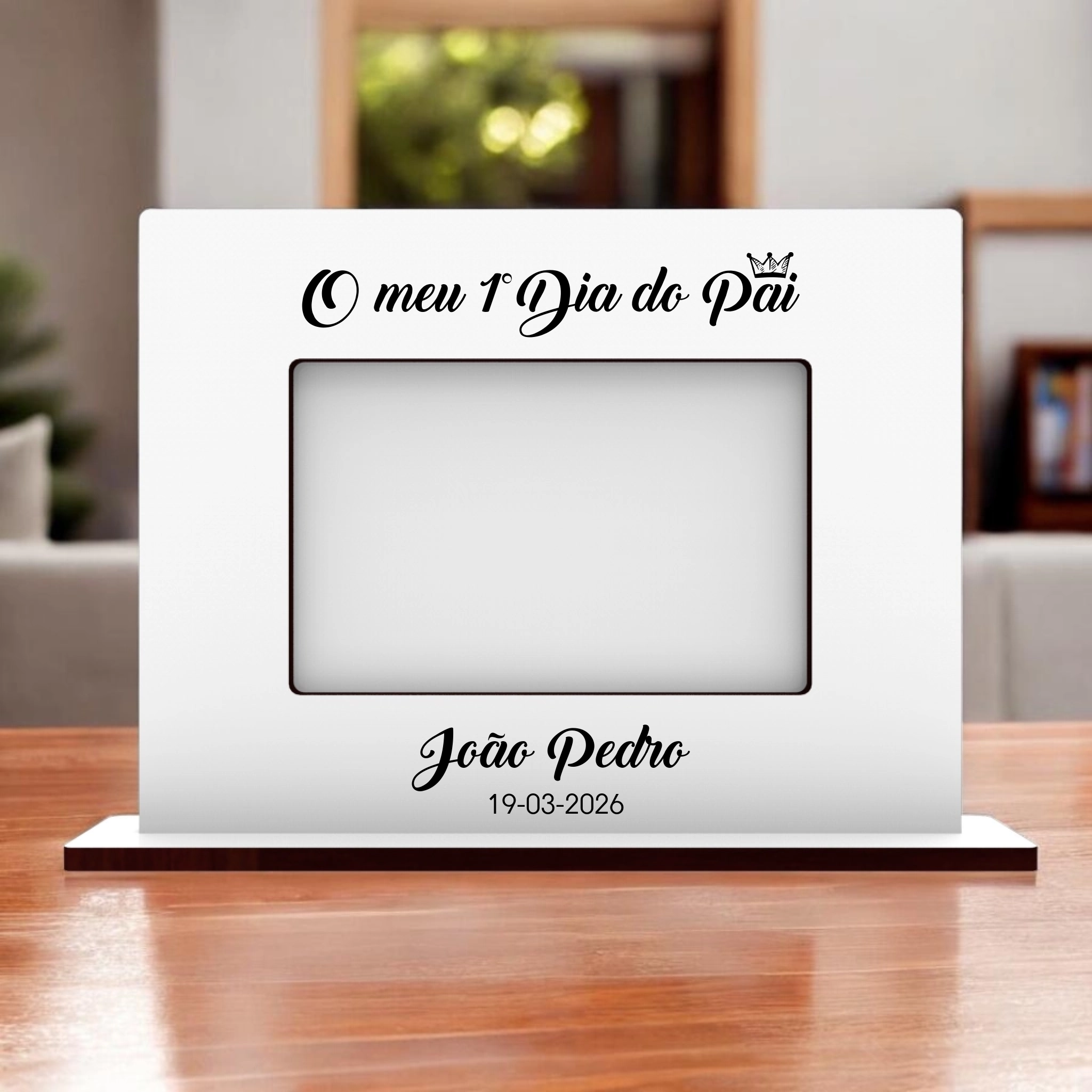 Moldura Dia do Pai Personalizada - Horizontal ou Vertical (vários modelos disponíveis) - Laser Madeira