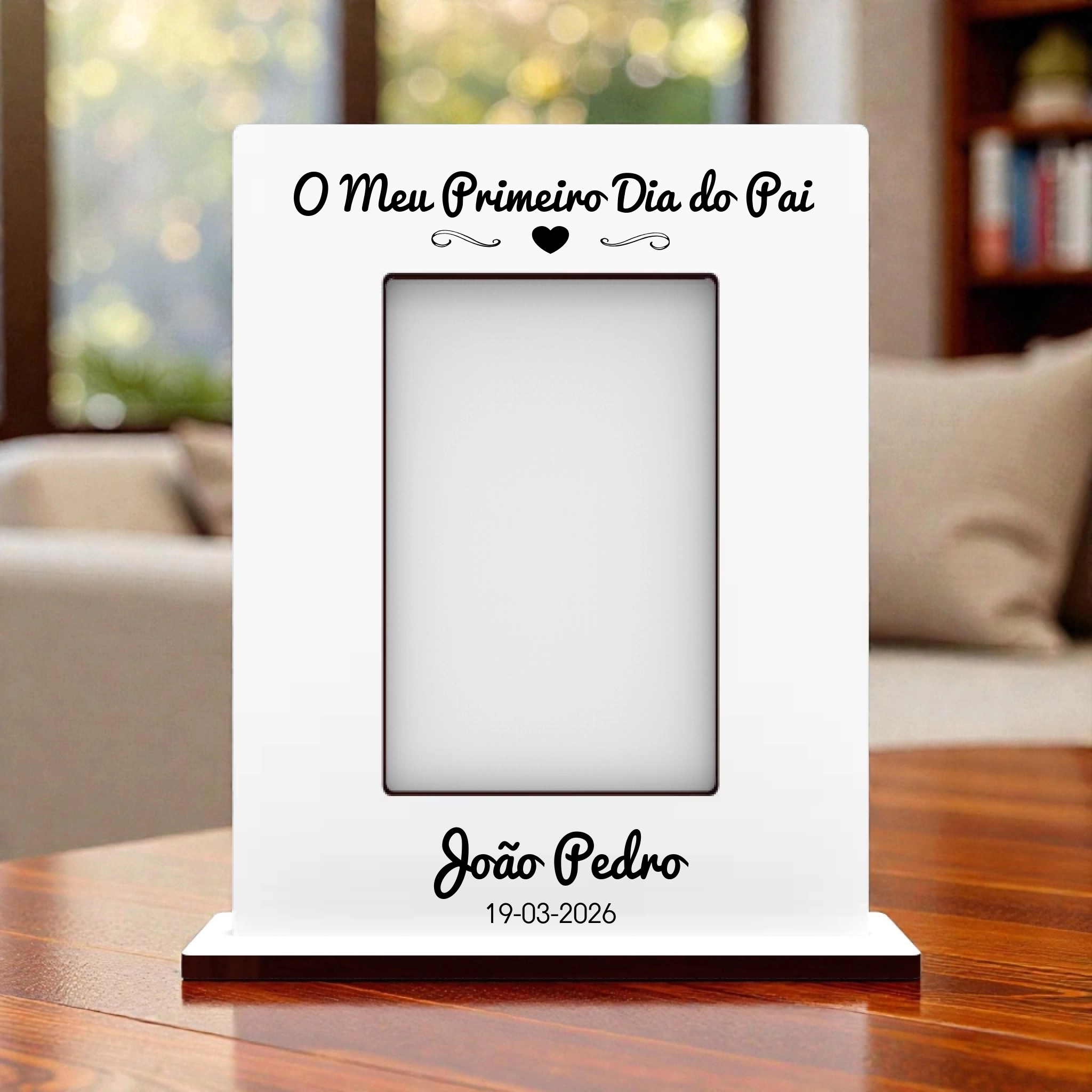 Moldura Dia do Pai Personalizada - Horizontal ou Vertical (vários modelos disponíveis) - Laser Madeira