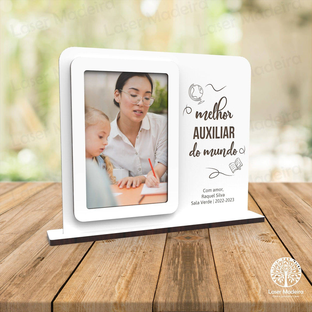 Moldura Escolar - Melhor do Mundo 1 - Laser Madeira