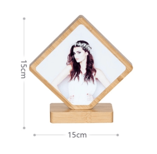 Moldura quadrada em Bambu para sublimação - sem personalização (Revenda) - Laser Madeira