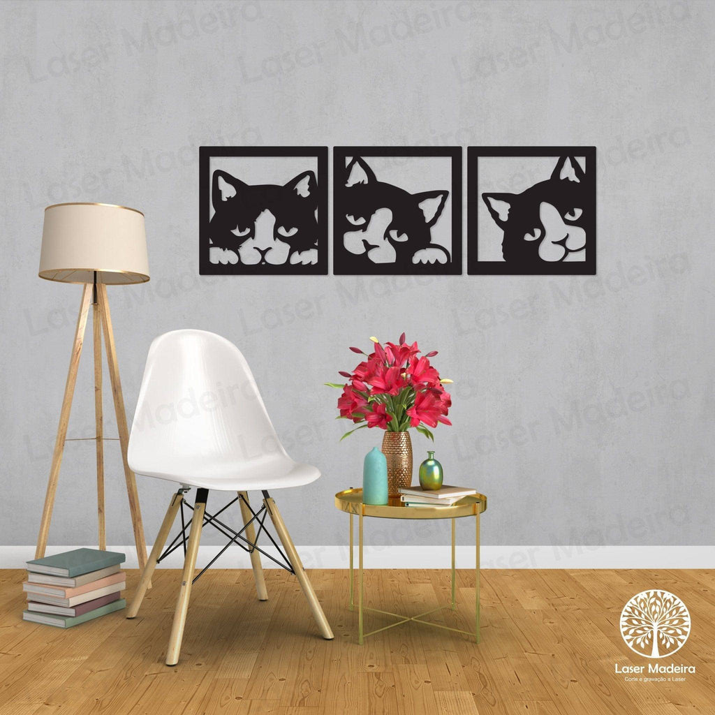 Painel para Parede - Modelo 20 - Laser Madeira