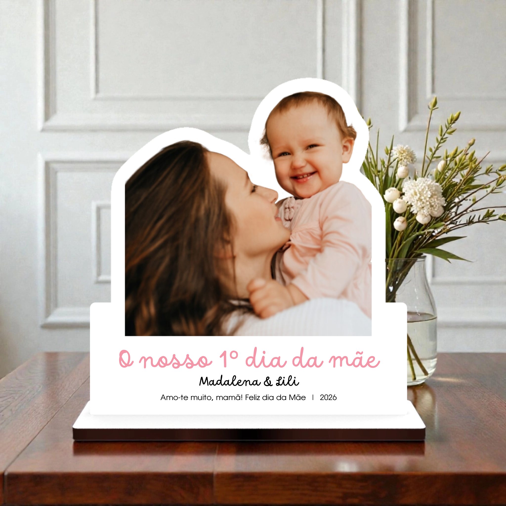 Placa Personalizada com Fotografia - Laser Madeira