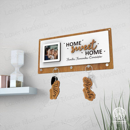 Placa Porta - Chaves - Modelo 10 - Laser Madeira