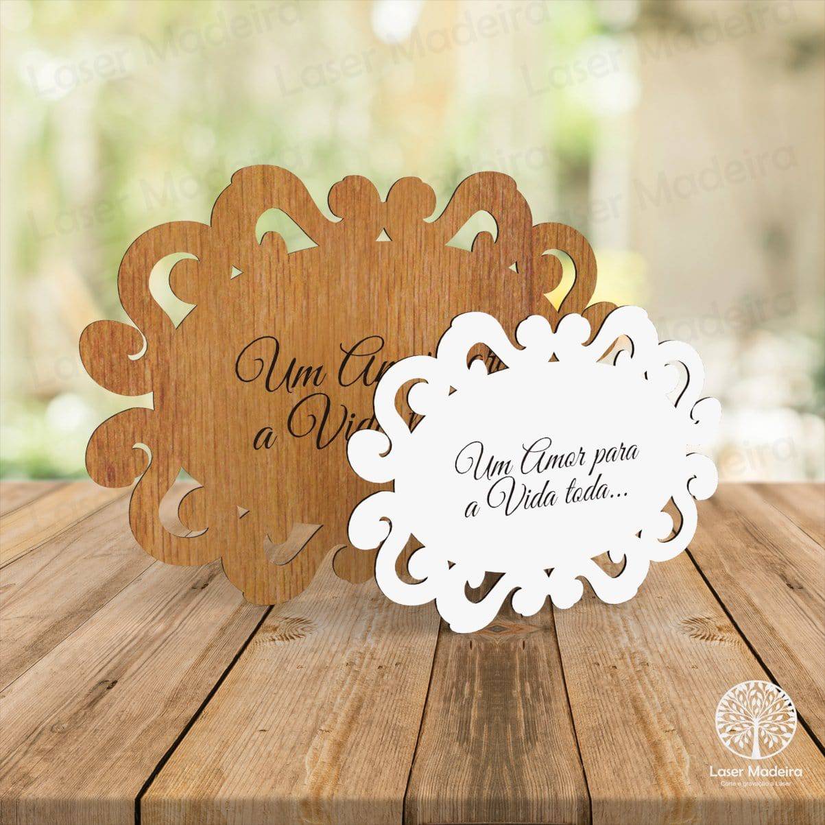 Placa Vintage - Modelo 7 - Laser Madeira