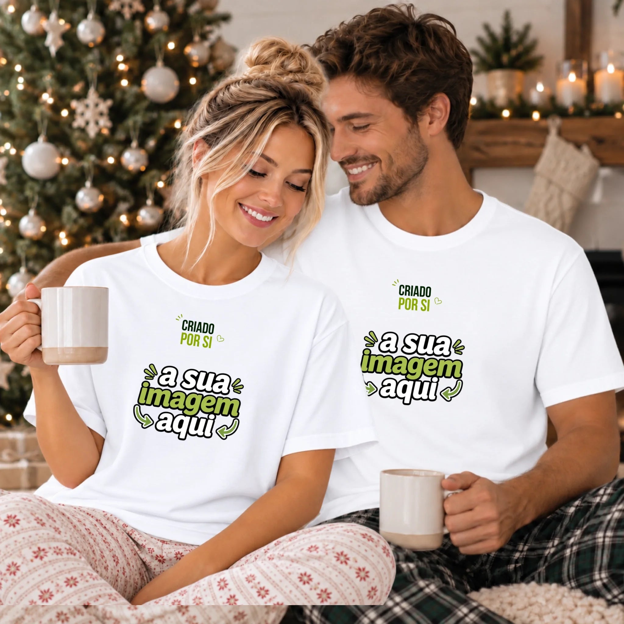 T-shirt Personalizada com a Sua Imagem - Laser Madeira