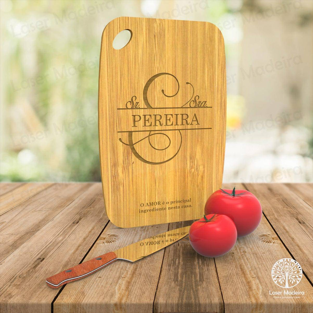 Tábua de Cozinha - Modelo 9 - Laser Madeira