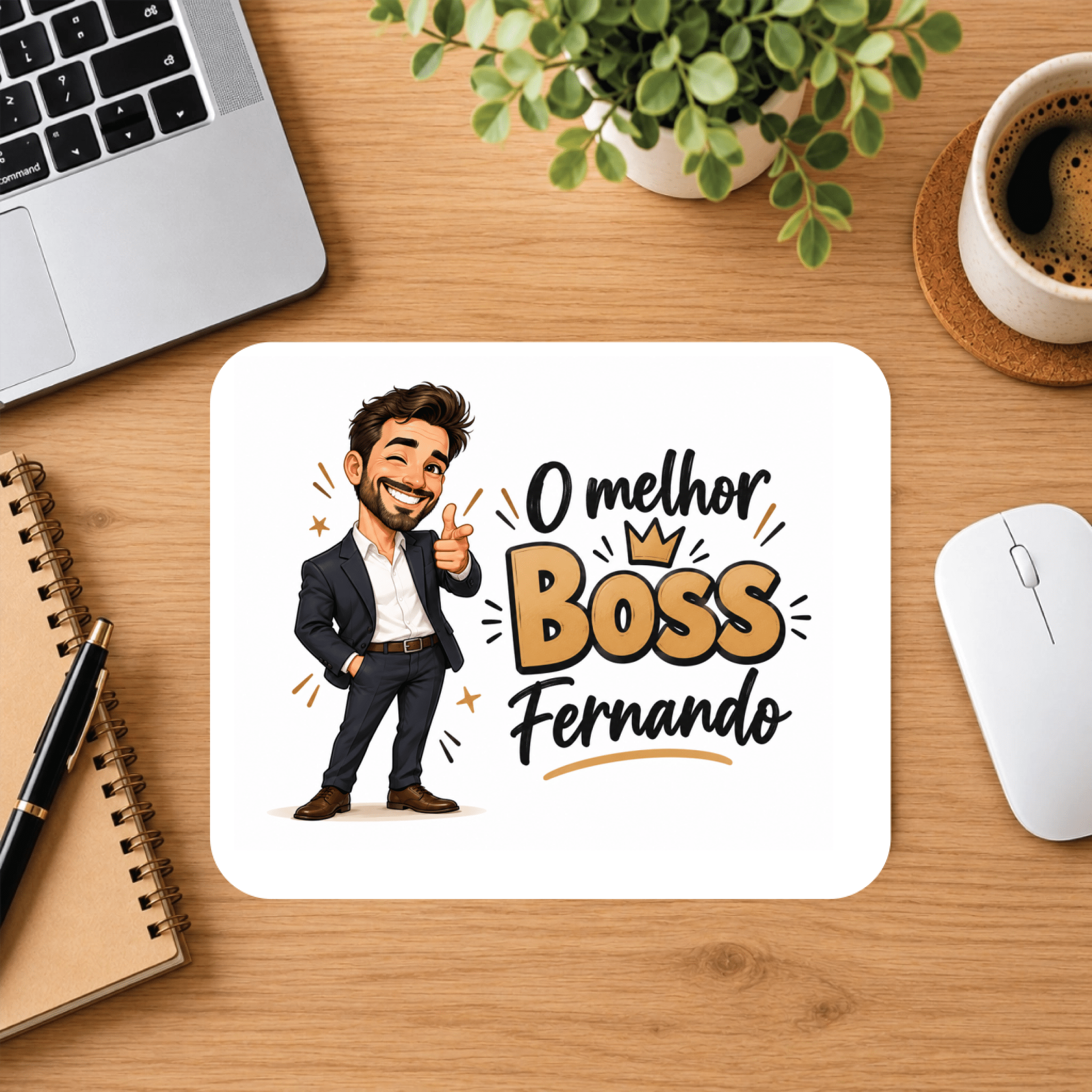 Tapete para Rato - Mousepad Personalizado com a Sua Imagem! - Laser Madeira