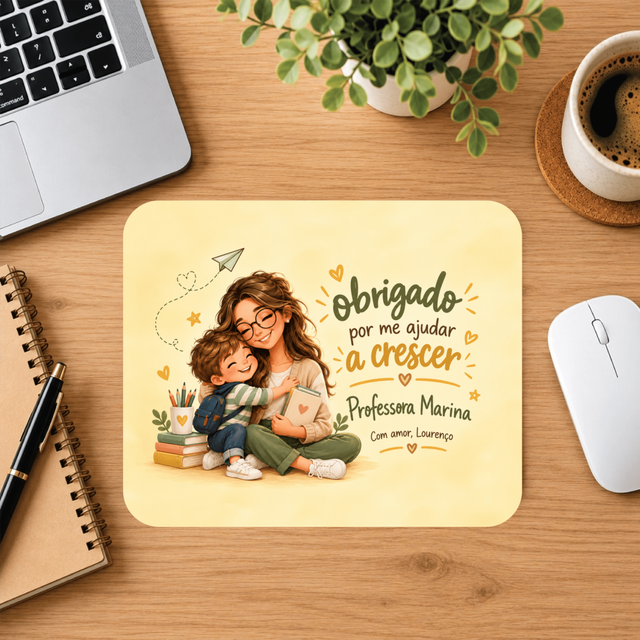 Tapete para Rato - Mousepad Personalizado com a Sua Imagem! - Laser Madeira