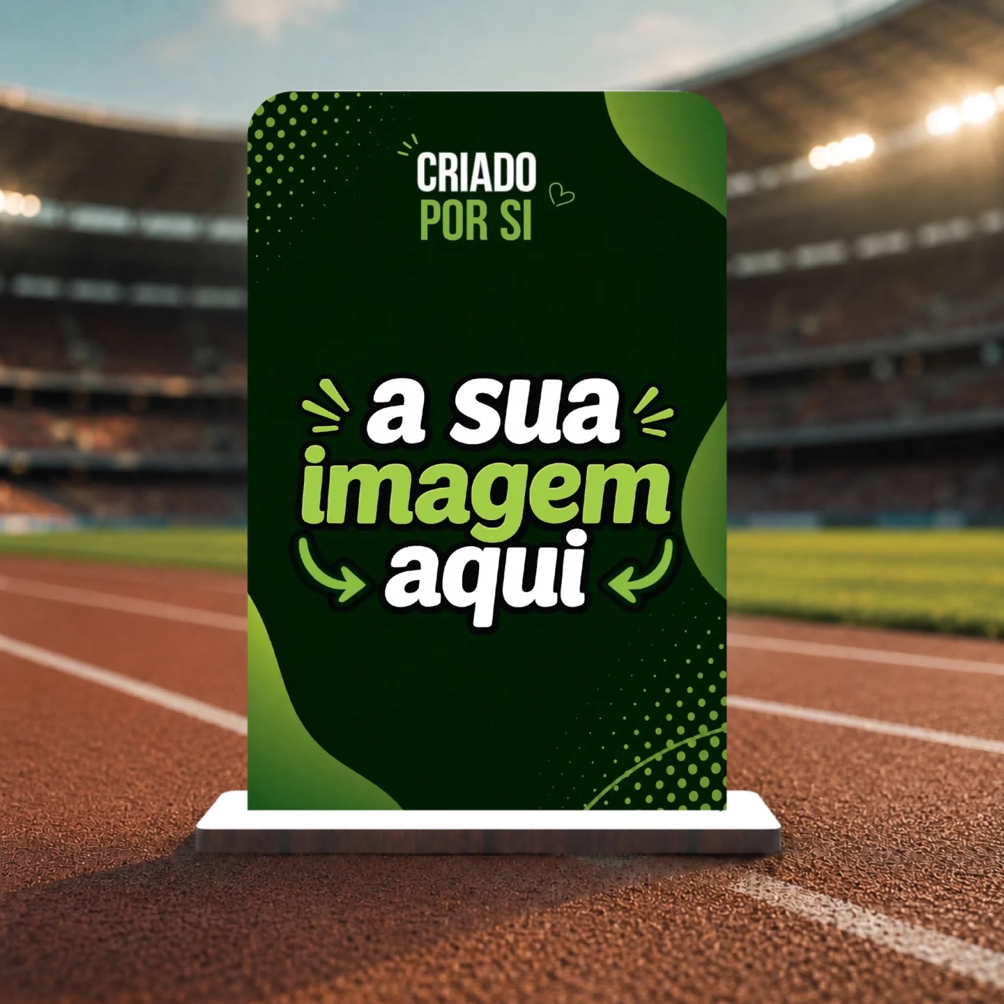 Troféu Personalizado com a Sua Imagem | Pré-visualização em Tempo Real - Laser Madeira