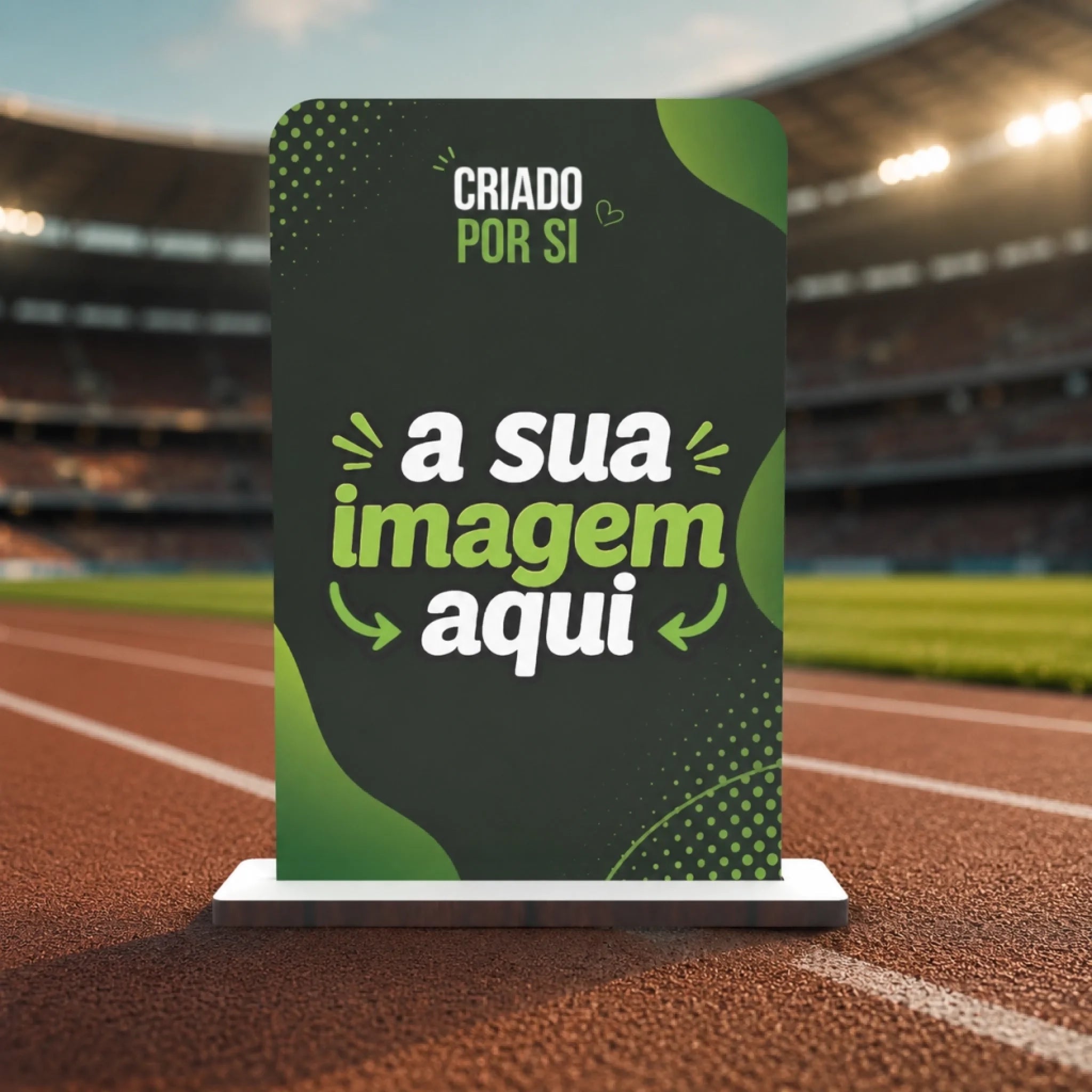 Troféu Personalizado com a Sua Imagem | Pré-visualização em Tempo Real - Laser Madeira