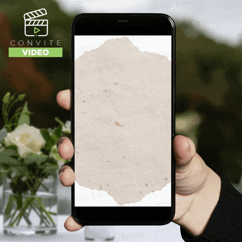 Convite Digital Vídeo - Pergaminho - Laser Madeira